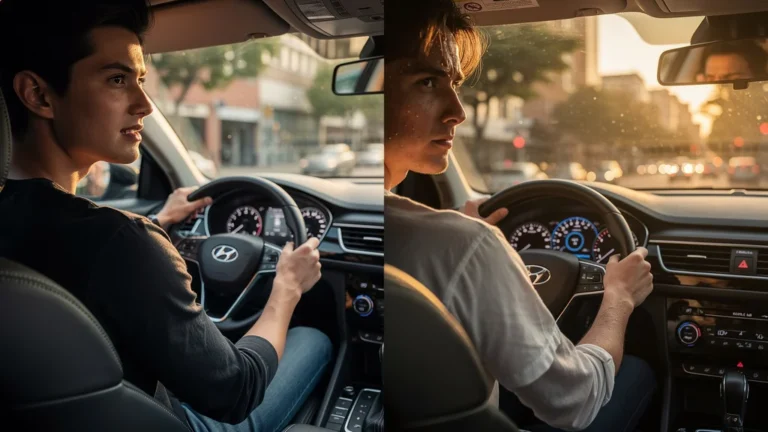 Comparaison fatigue et gestes après 20h de conduite en leçons d'1h versus 2h, progression mesurée