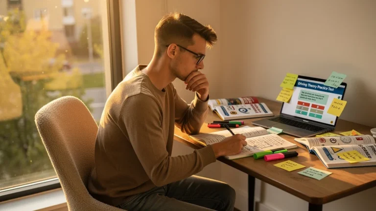 Étudiant préparant le code de la route en candidat libre avec méthode en 6 semaines
